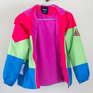 Top & Sky Kids Winter Jacket XL Pink, Green & Blue